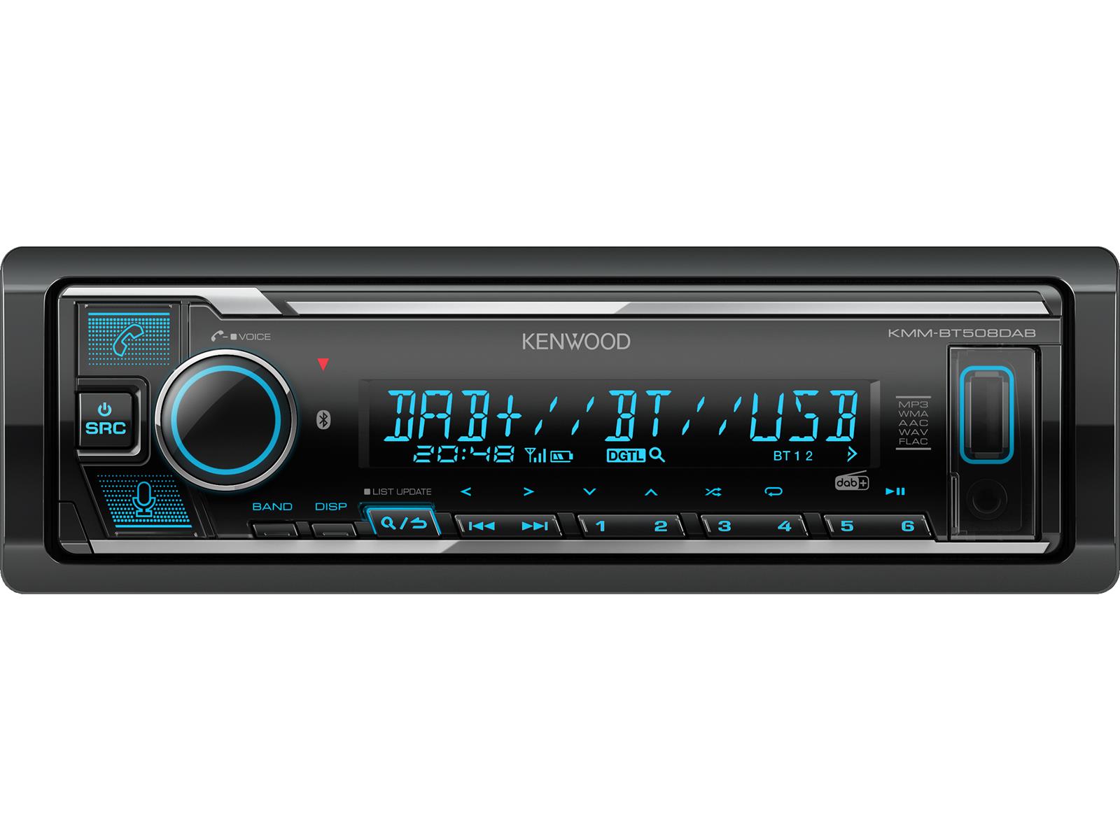 Kenwood KMM-BT508DAB inkl. DAB+ Antenne