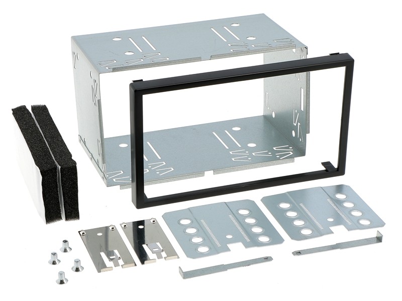 Autoradio Metallrahmen Installations Kit für Doppel DIN Blenden 182 x 103 mm