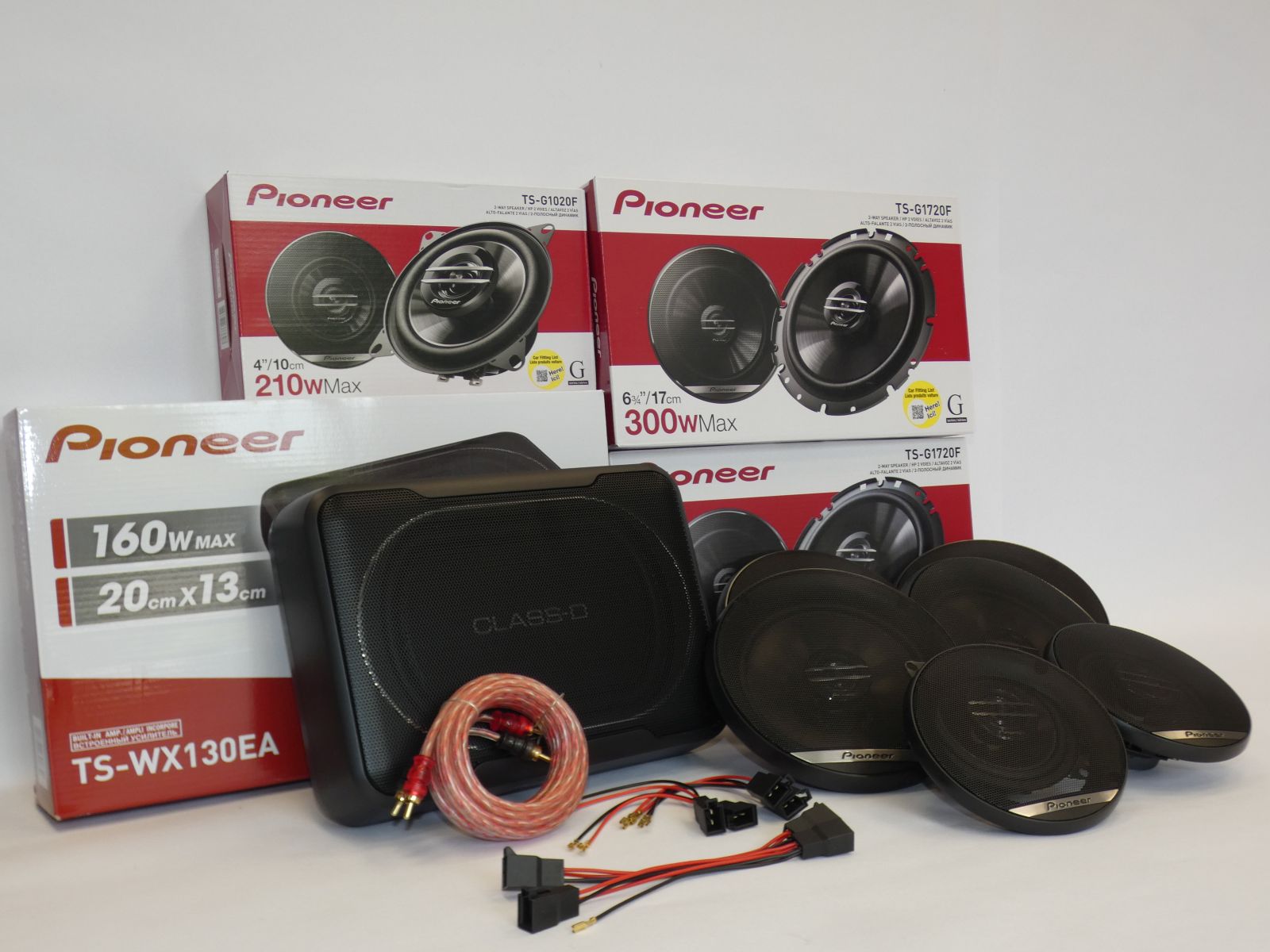 Pioneer Lautsprecherset kompatibel mit VW Golf 3 vorne+hi Subwoofer